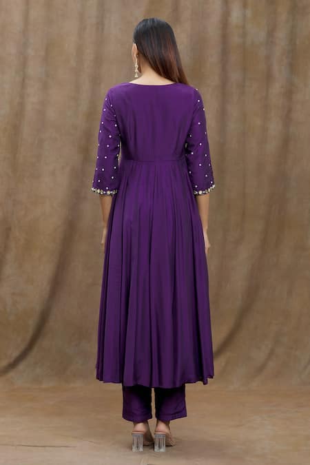 Samyukta Singhania Hand Embroidered Anarkali Set 