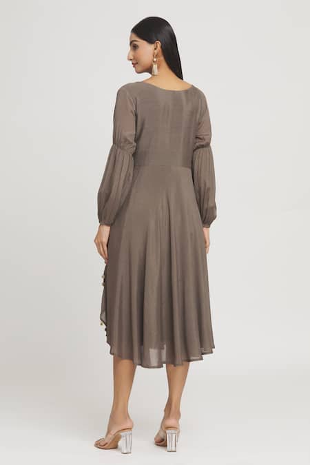 Label Lila Coin Embellished Dress 