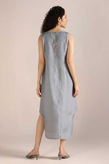 Kaveri Abstract Print Placement Dress 