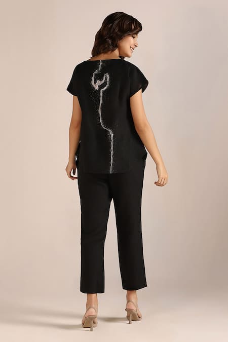 Kaveri Linen Printed Top With Pant 