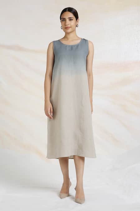 Buy Kaveri Green Linen Crystals, Studs, Pearls Round Embellished Ombre Jacket And Dress Set Online at Aza Fashions Buy_Kaveri_Green Linen Crystals, Studs, Pearls Round Embellished Ombre Jacket And Dress Set _Online_at_Aza_Fashions