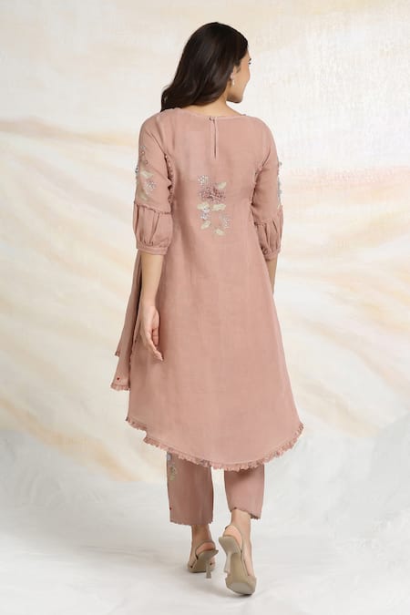 Kaveri Ice Cream Cone Linen Asymmetric Tunic 
