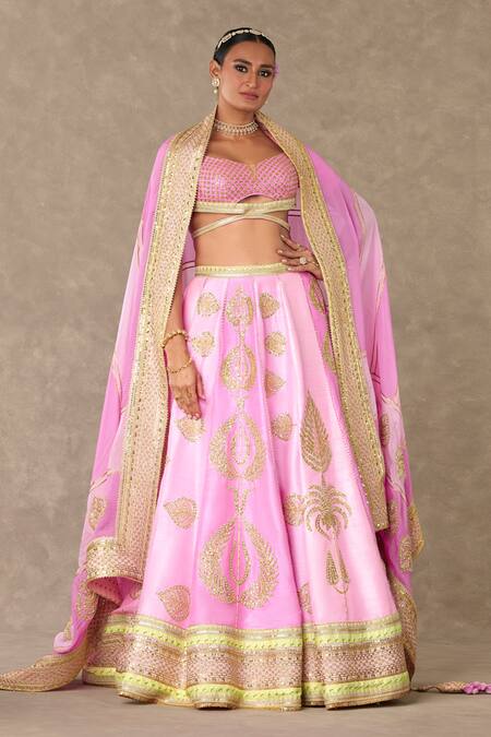 Buy Masaba Pink Silk, Organza Diamonds, Tassels, Barfi Sitara Dil Bridal Lehenga Set Online at Aza Fashions Buy_Masaba_Pink Silk, Organza Diamonds, Tassels, Barfi Sitara Dil Bridal Lehenga Set _Online_at_Aza_Fashions