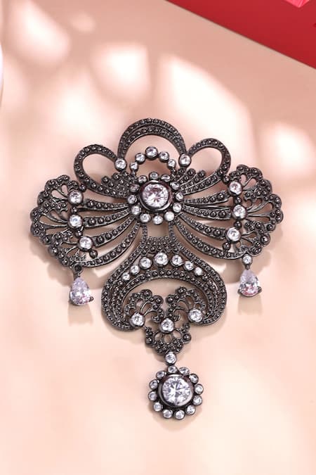 Cosa Nostraa Amaze Allure Floral Carved Brooch 