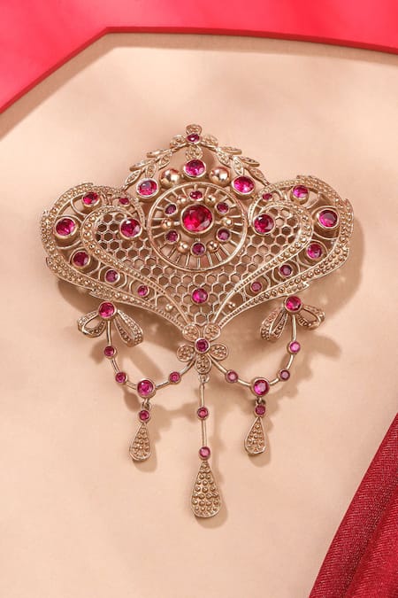 Cosa Nostraa Floral Carved Delight Brooch 