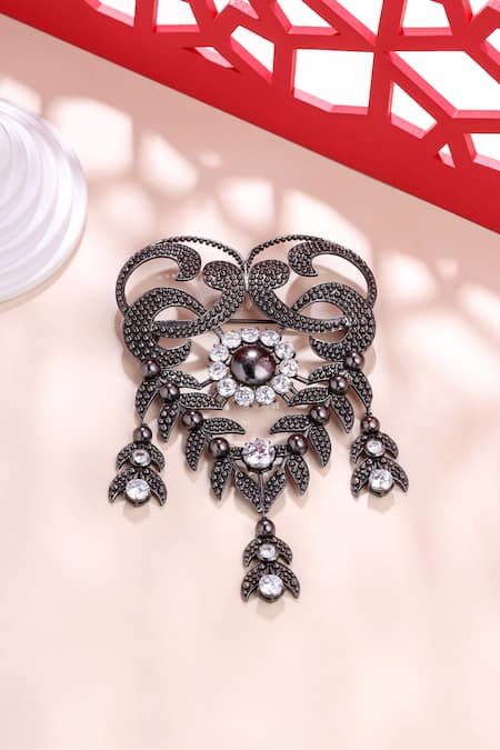 Cosa Nostraa Elite Extravagance Embellished Brooch 