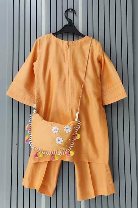 House Of Tushaom Lama Embroidered Kurta & Pant Set 