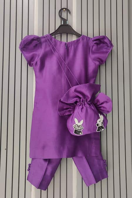 House Of Tushaom Bunny Embroidered Kurta & Pant Set 