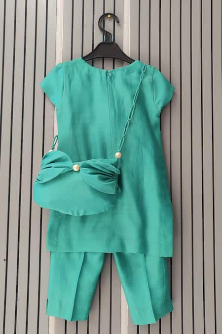 House Of Tushaom Mermaid Embroidered Kurta & Pant Set 