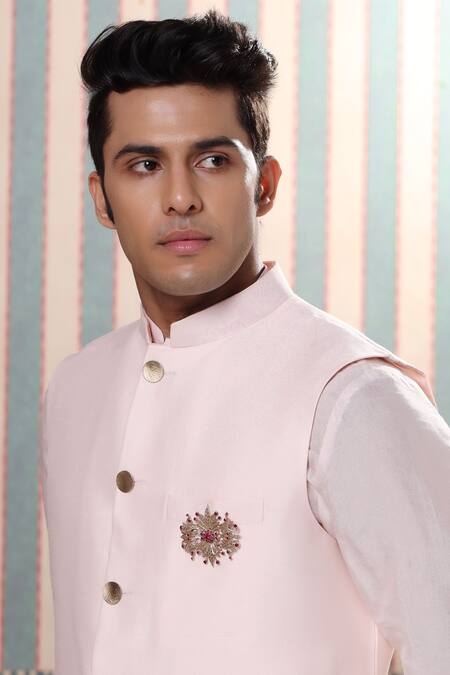 Buy_Cosa Nostraa_Gold Crystals Rustic Reflection Embellished Brooch _Online_at_Aza_Fashions