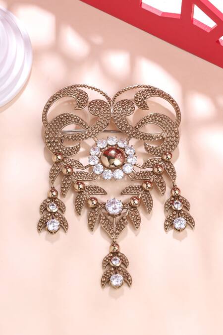 Cosa Nostraa Elite Extravagance Studded Brooch 