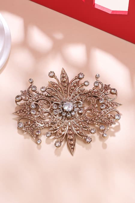 Cosa Nostraa Rustic Fleur Reflection Brooch 