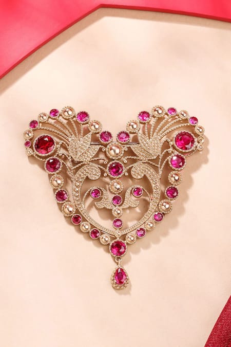 Cosa Nostraa Victorian Heart Brooch 