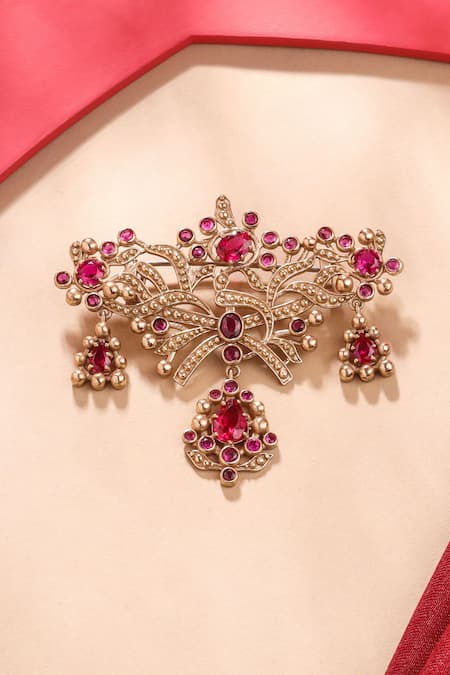 Cosa Nostraa Antique Wonder Embellished Brooch 