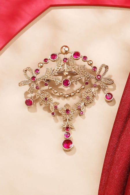 Cosa Nostraa Studded Royal Glitz Brooch 