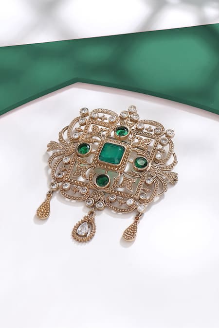 Cosa Nostraa Royal Rustic Florence Studded Brooch 