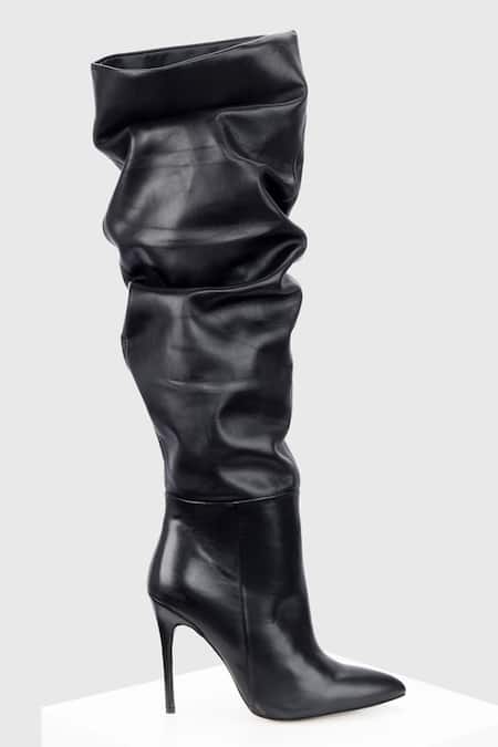 Oroh_Black Abril High Heel Long Boots _Online_at_Aza_Fashions