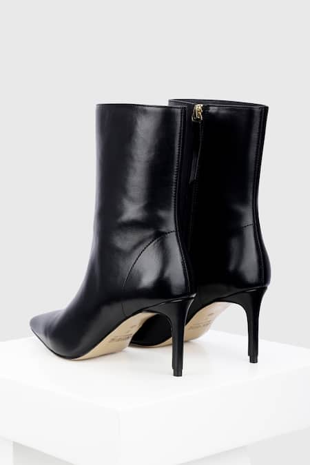 Oroh_Black Cristina Leather Ankle Boots _Online_at_Aza_Fashions