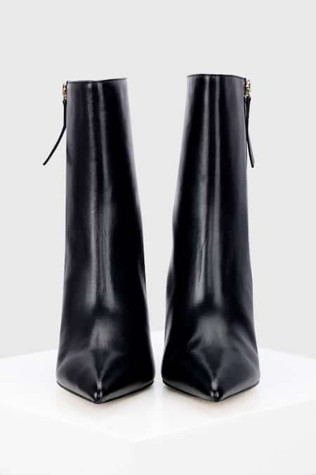 Buy_Oroh_Black Cristina Leather Ankle Boots _Online_at_Aza_Fashions