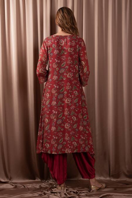 Vara By Vibha N Priti Gathered Tunic With Pant 