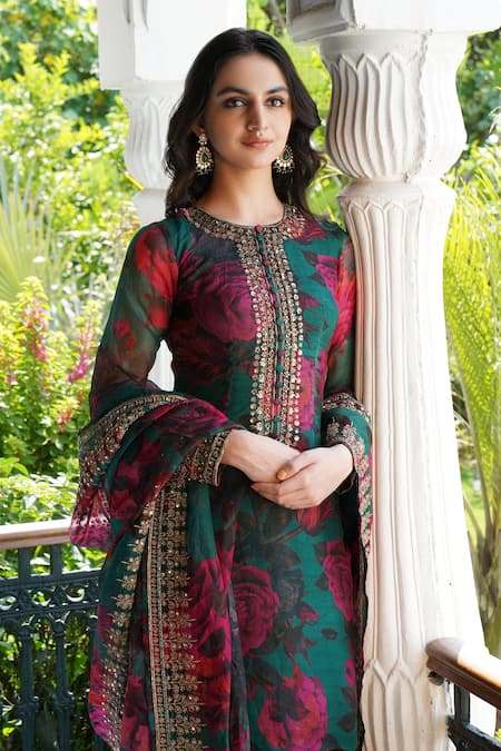 Astha Narang Floral Print Kurta Sharara Set 