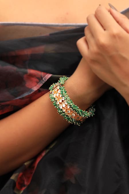 Riana Jewellery Kundan Embellished Kada Single Pc 