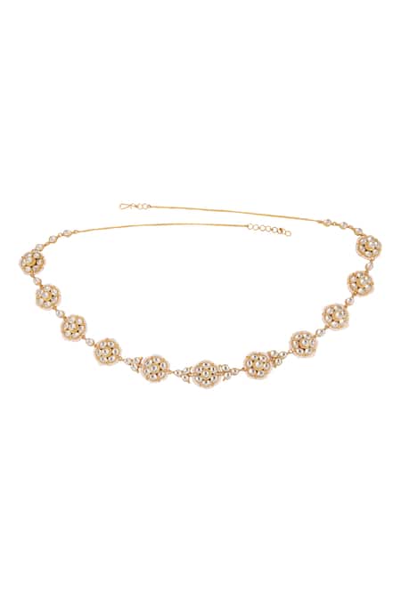 Riana Jewellery Floral Kundan Embellished Kamarbandh 