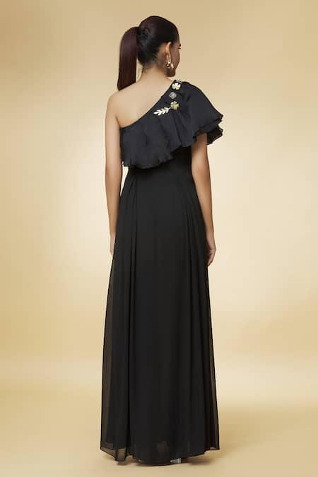 Varsha Wadhwa Patchwork Embroidered Gown 