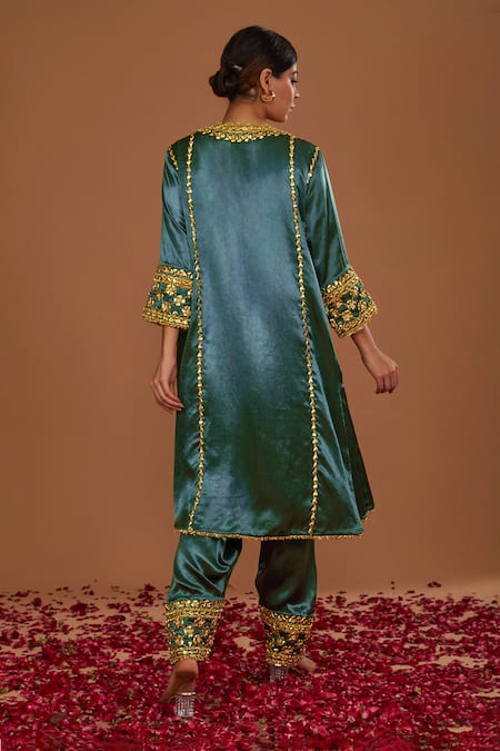 Preeti S Kapoor Hand Embroidered Anarkali Salwar Set 