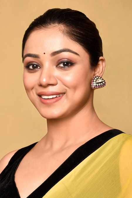 Preeti Mohan Multi Color Stones Studded Earrings 