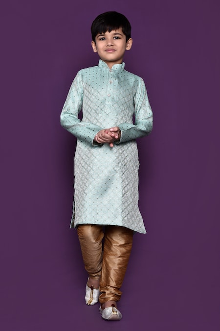 Samyukta Singhania Geometric Woven Brocade Kurta Set 