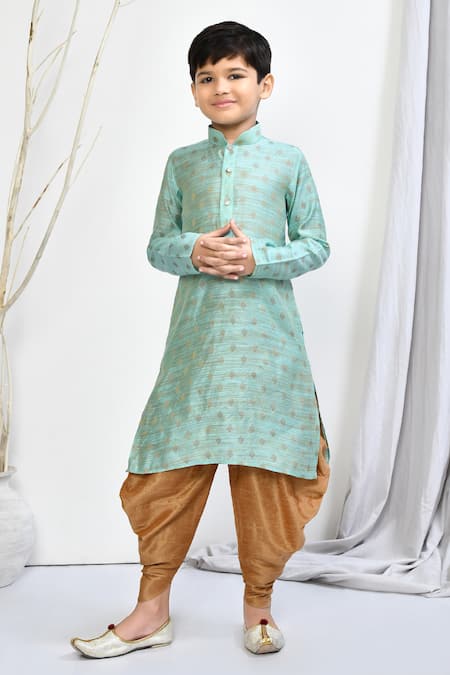 Samyukta Singhania Floral Woven Motif Kurta & Patiala Pant Set 