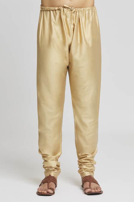 Arihant Rai Sinha_Off White Bamboo Solid Bundi Kurta Set _Online_at_Aza_Fashions