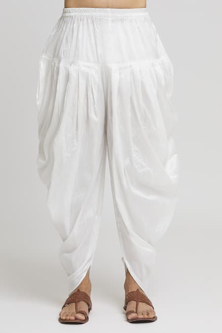 Arihant Rai Sinha_Yellow Silk Floral Geometric Pattern Kurta And Dhoti Pant Set _at_Aza_Fashions