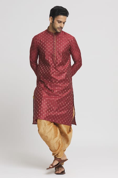 Arihant Rai Sinha Band Collar Kurta & Dhoti Pant Set 