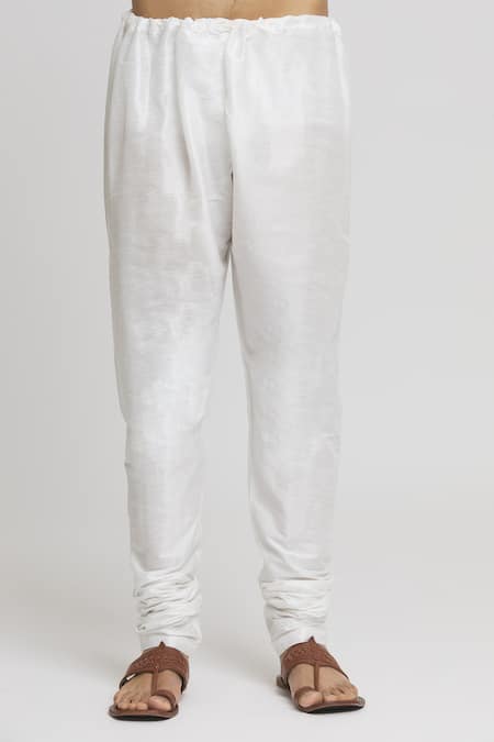 Arihant Rai Sinha_Yellow , Satin Embroidery Bloom Motif Pattern Kurta Set _at_Aza_Fashions