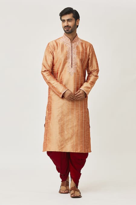 Arihant Rai Sinha Thread Embroidered Kurta & Dhoti Pant Set 