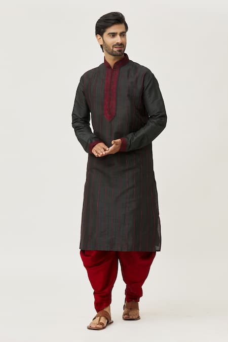 Arihant Rai Sinha Thread Work Kurta & Dhoti Pant Set 