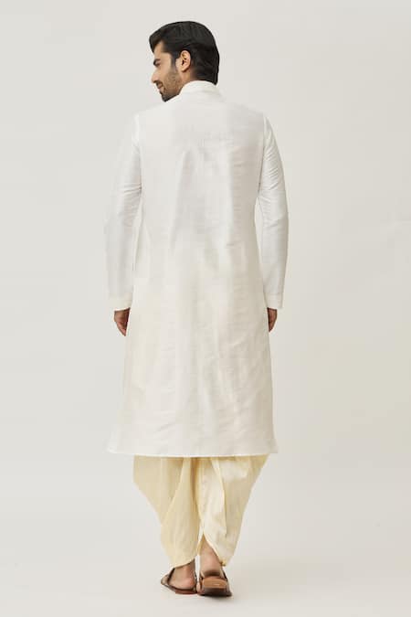 Arihant Rai Sinha Placket Embroidered Long Kurta & Dhoti Pant Set 