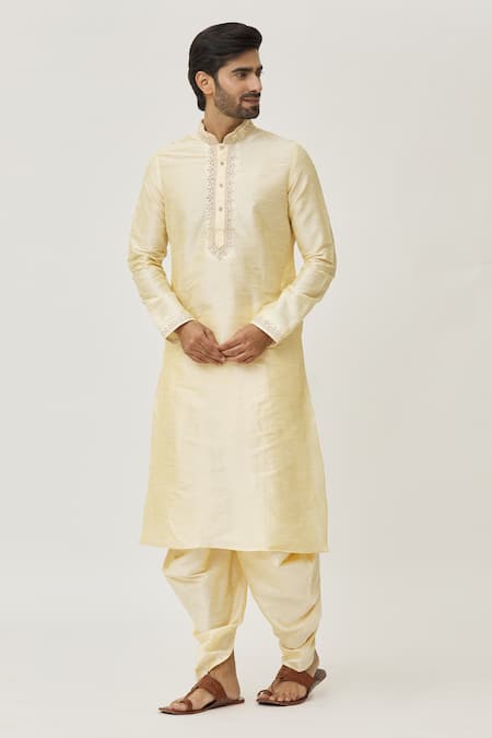 Arihant Rai Sinha Placket Aari Work Kurta & Dhoti Pant Set 