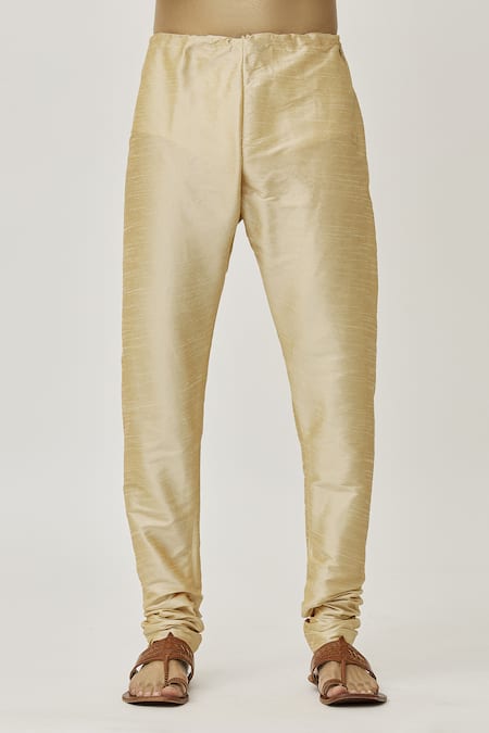 Arihant Rai Sinha Purple Silk, Chiffon Placket Aari Work Kurta And Dark Beige Churidar Set at Aza Fashions Arihant Rai Sinha_Purple Silk, Chiffon Placket Aari Work Kurta And Dark Beige Churidar Set _at_Aza_Fashions