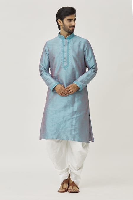 Arihant Rai Sinha Placket Work Kurta & Dhoti Pant Set 