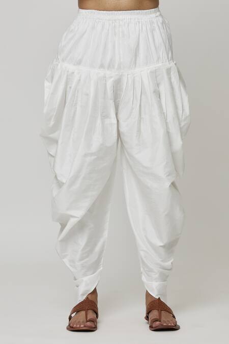 Arihant Rai Sinha Off White Cotton Solid Kurta And Dhoti Pant Set at Aza Fashions Arihant Rai Sinha_Off White Cotton Solid Kurta And Dhoti Pant Set _at_Aza_Fashions