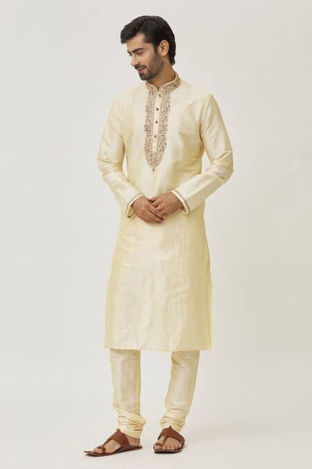 Arihant Rai Sinha Placket Thread Work Kurta & Churidar Set 