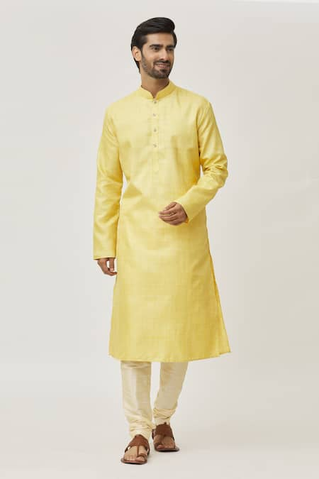 Arihant Rai Sinha Solid Kurta & Churidar Set 