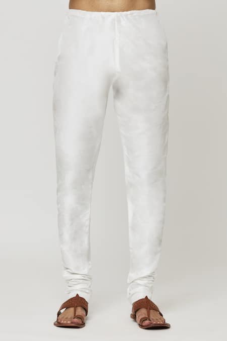 Arihant Rai Sinha_Yellow Silk Embroidery Floral Kurta Set_at_Aza_Fashions