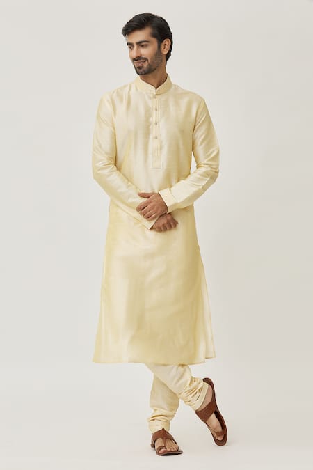 Arihant Rai Sinha Placket Thread Embroidered Kurta & Churidar Set 