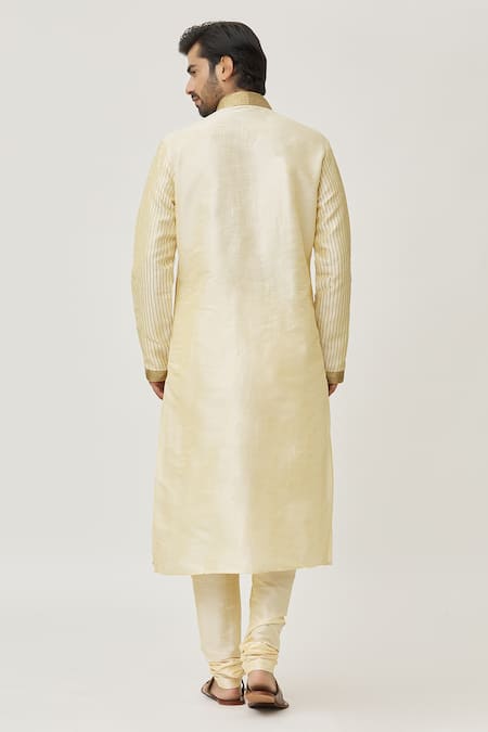 Arihant Rai Sinha Thread Embroidered Long Kurta & Churidar Set 