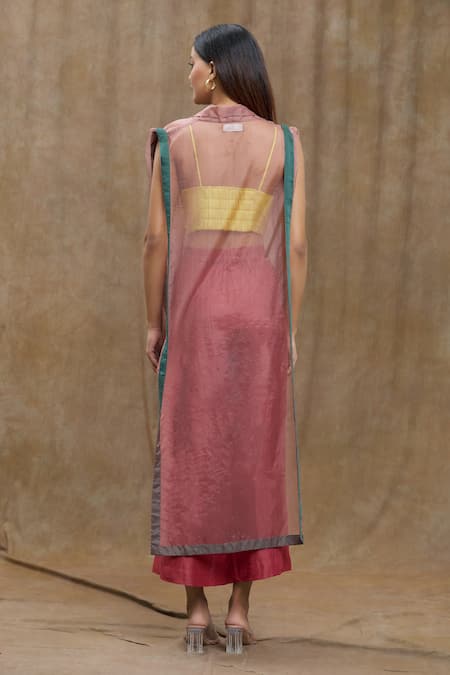 Ezra Semi Sheer Sleeveless Jacket 