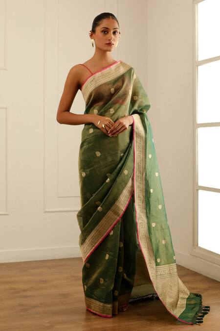 Mango & Kuyari Kadiyal Paithani Fine Soft Silk Saree -